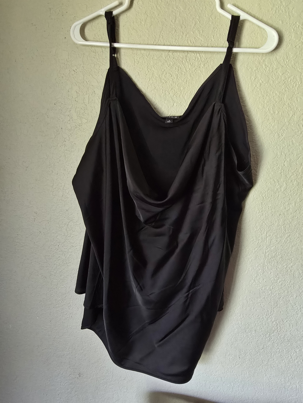 torrid Black Asymmetrical Draped Slip Dress